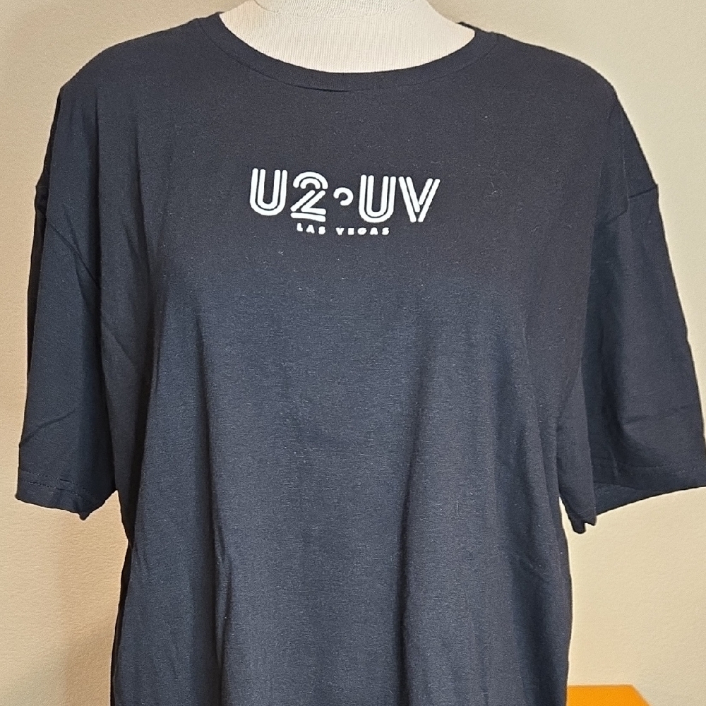 U2 Live At The Sphere Men's Black Graphic Tee‎